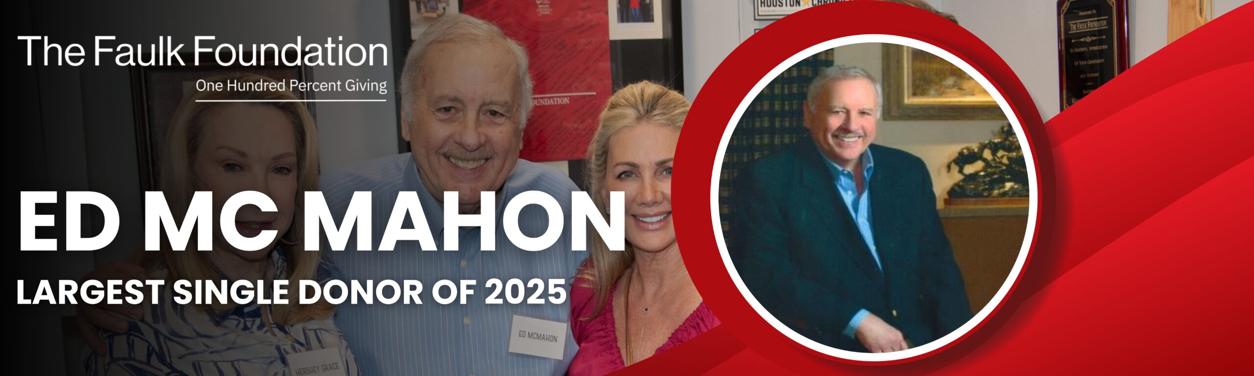 2025 December: Recognizing Ed McMahon, Faulk Foundation Board Member and Largest Single Donor of 2025 blog image