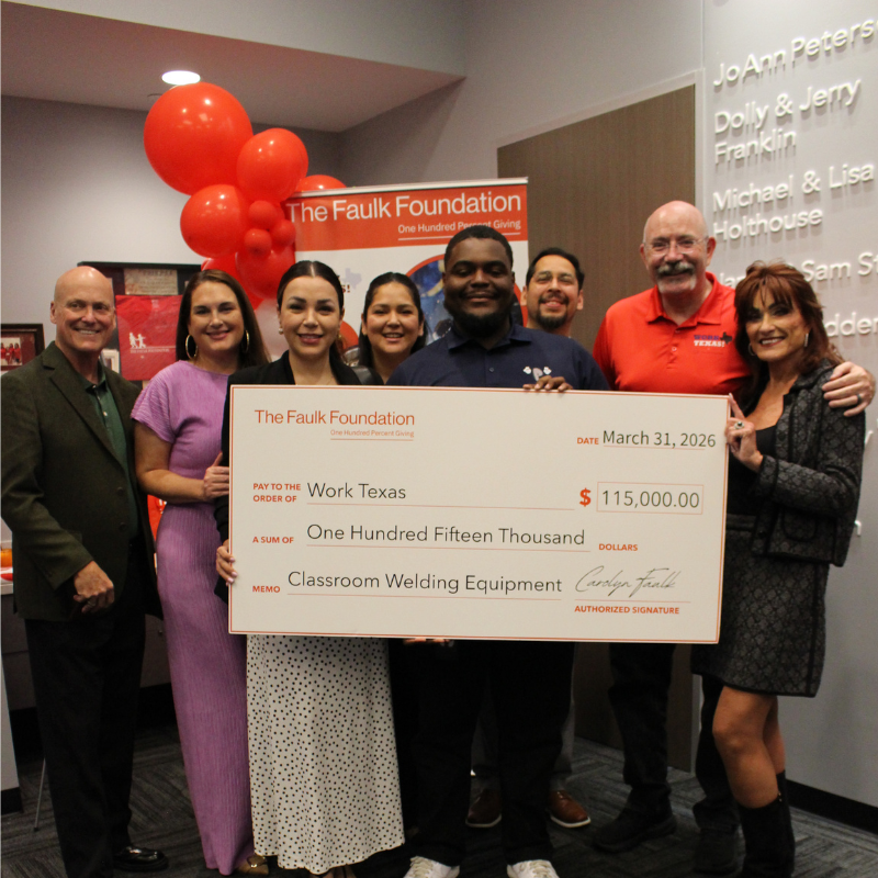 2026 March: The Faulk Foundation Awards $115,000 to Expand Skilled Trades Training in Texas blog image